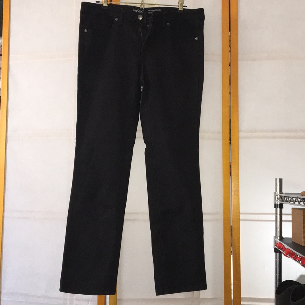 Like new black denim pants